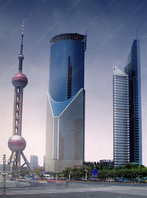 Shanghai - Pudong Skyline Stock Photo | Adobe Stock