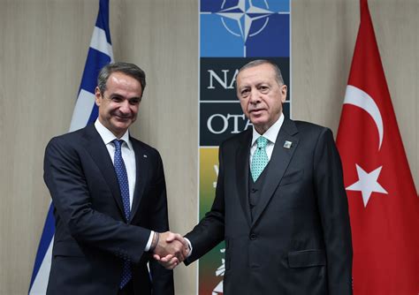 Erdoğan Mitsotakis seek fresh start at NATO summit Daily Sabah