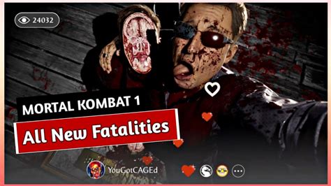 MK1 2023 All New Fatalities MK1 Johnny Cage Fatality Mortal