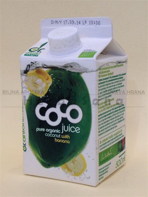 Coco Juice Kokosov Djus Sa Ukusom Banane I Limuna 500 Ml