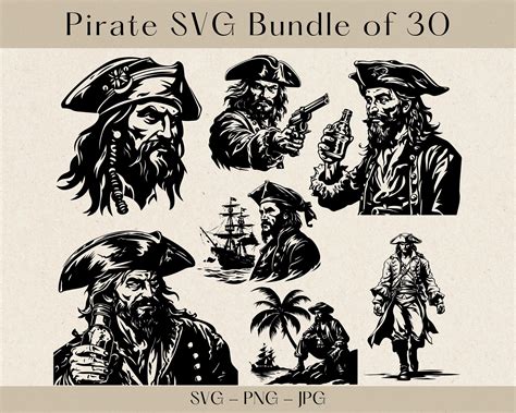 Pirate SVG Pirate SVG Bundle Pirate Silhouette Pirate Svg Files For