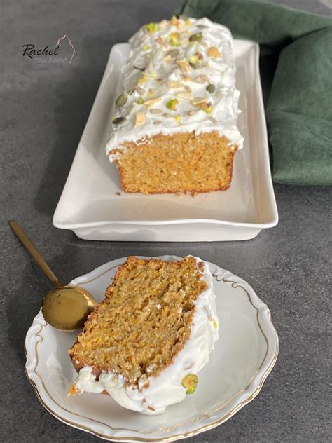 Carrot cake ou gâteau aux carottes léger Rachel Cuisine