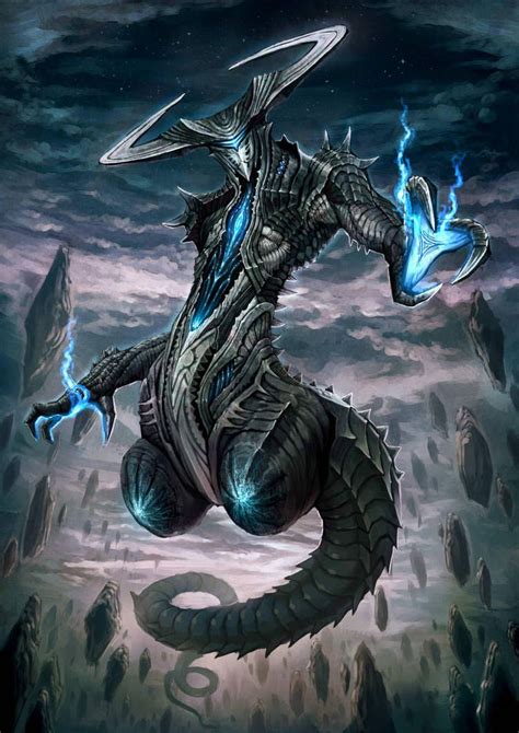 Blue Daemon By Nekoemonn Mythical Creatures Art Dark Fantasy Art