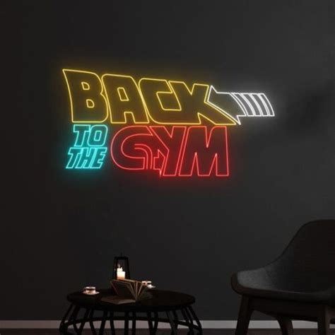 Back To The GYM Neon Led Tabela NeuNeon