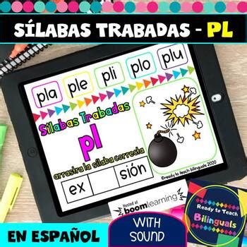 Pl Syllables In Spanish S Labas Trabadas Pl Boom Cards Distance