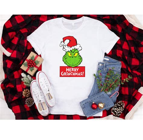 Merry Grinchmas Christmas T Shirt Grinch Christmas T Shirt Etsy