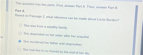 Solved This Question Has Two Parts First Answer Part A Chegg