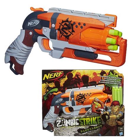 Nerf Zombie Strike Hammershot Blaster - Entertainment Earth