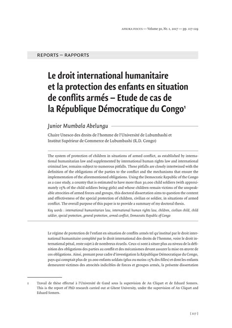 Pdf Cours De Droit International Humanitaire Gratuit Pdf T L Charger