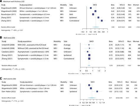 Sex Differences In Carotid Atherosclerosis A Systematic Review And Meta Analysis Stroke