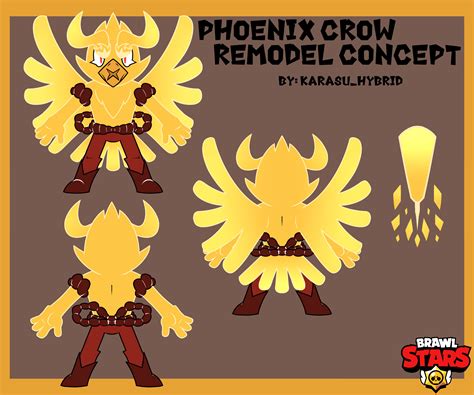 Phoenix Crow Remodel Concept By Me R Brawlstars