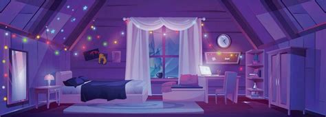 Cartoon Bedroom Background Vector Art, Icons, and Graphics for Free Download