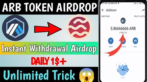 Arbitrum Airdrop Claim Free Arb Token Instant Withdrawal Airdrop