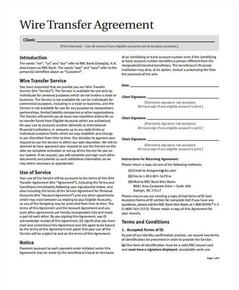 Free 10 Transfer Agreement Forms In Pdf Ms Word Excel