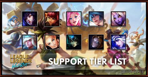 Wild Rift Support Tier List Patch 1 0 Ranked Zilliongamer