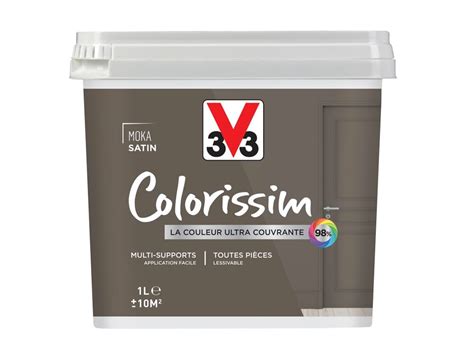 Peinture Colorissim Moka Satin 1L Bricomarché