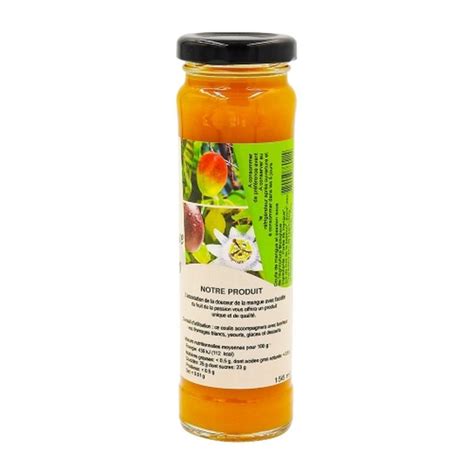 Coulis Bio Mangue Et Passion Flacon Ml