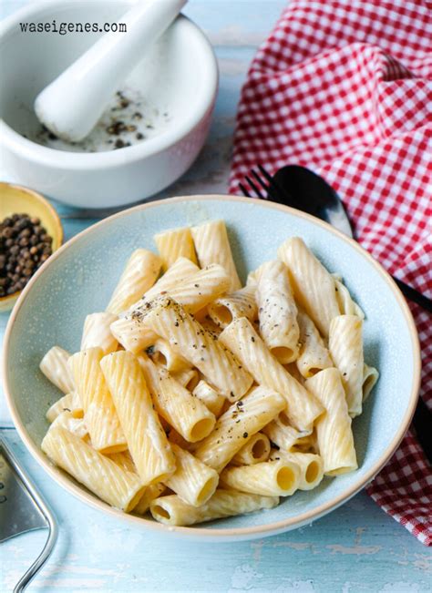 Cacio E Pepe Rigatoni Mit K Se Pfeffer So E Einfach Gut