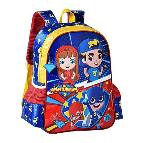 Mochila De Costas Oficial Os Aventureiros Luccas Neto E Gi Neto Som