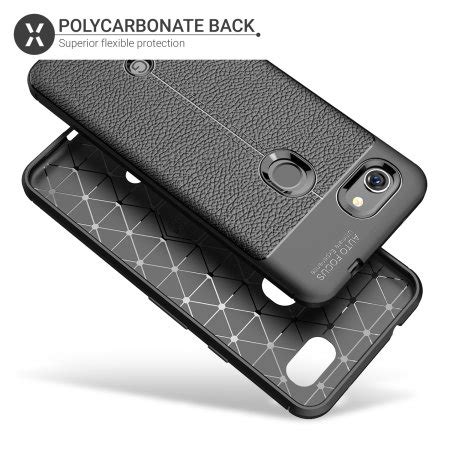 Coque Google Pixel 3a Olixar Attache Premium Cuir synthétique Noir