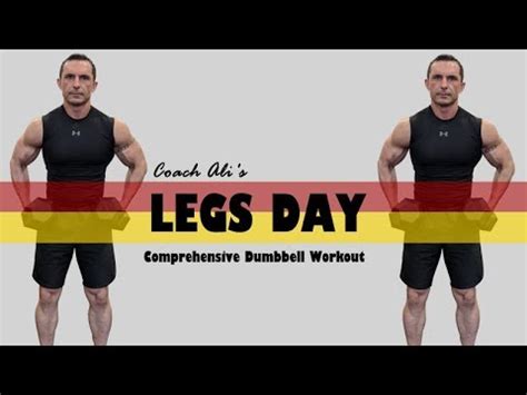 Coach Ali S Legs Day Workout With Dumbbells Dumbbell Legs Workout At