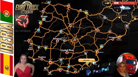 Euro Truck Simulator Dlc Iberia Official Spain And Portugal Map