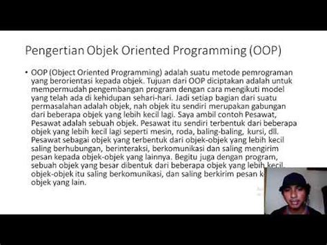 Perbedaan OOP Dengan PEMOGRAMAN PROSEDURAL YouTube