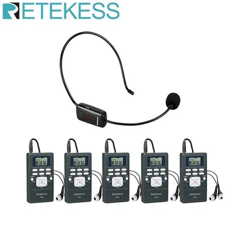 Retekess Micr Fono De Audio Inal Mbrico Tr Piezas Receptor Fm