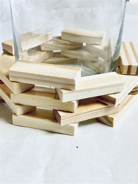 Diy Jenga Block Nautical Vase —