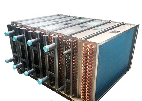 High Durability Copper Tube Fin Heat Exchanger For Chiller Water