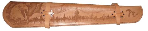 Hand Crafted Tooled Leather Rifle Scabbard by Red Wolf Leather ...