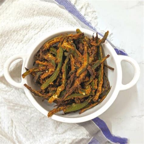 Crispy Air Fryer Okra Recipe Kurkuri Bhindi Recipe Rachna Cooks