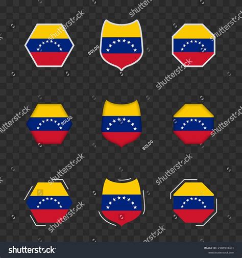 National Symbols Venezuela On Dark Transparent Stock Vector (Royalty ...
