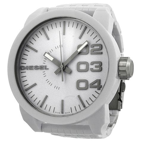 Diesel White Dial Plastic Mens Watch Dz1461 Diesel Watches Jomashop