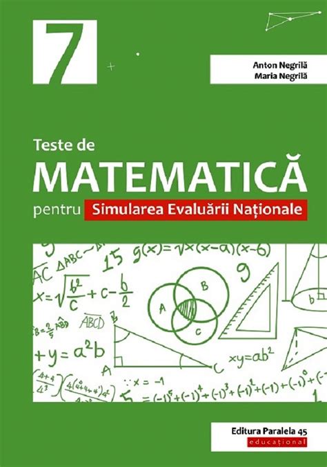 Matematica Consolidare Clasa 7 Partea 1 Anton Negrila Maria