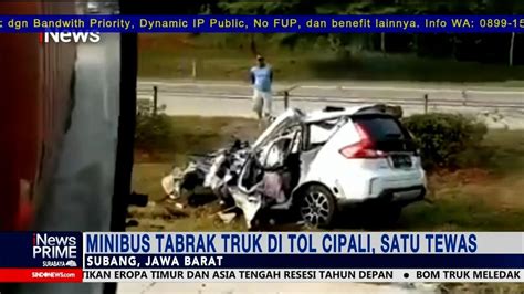 Diduga Sopir Mengantuk Minibus Tabrak Truk Di Tol Cipali Satu Tewas