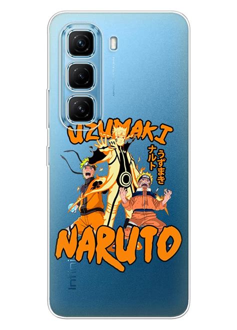 Бампер для Infinix Hot 50 Pro Plus 4G Трио Наруто Удзумаки силикон