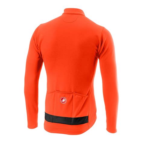 Castelli Puro 3 Long Sleeve Jersey Orange Bikeinn