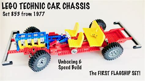 Lego Technic Car Chassis 853 From 1977 Unboxing And Speed Build Youtube