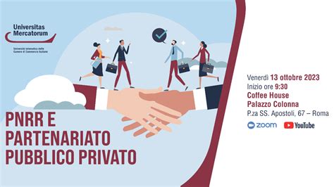 13 ottobre l Università Mercatorum organizza l evento PNRR e