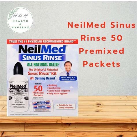 Jual NeilMed The Original Patented Sinus Rinse Kit 50 Premixed