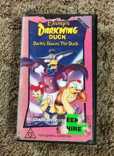 Rare Vhs Darkwing Duck Darkly Dawns The Duck Volume One Disney 1500 Picclick Au