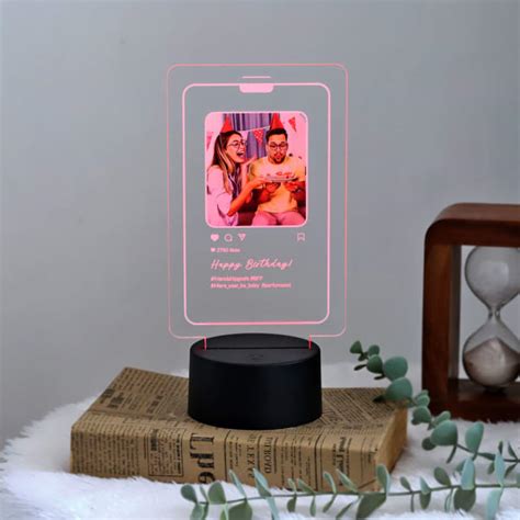 Send Insta Birthday Memories Led Lamp Personalized Online Same Day