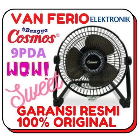 Jual Cosmos 9 PDA Kipas Angin Meja Besi Desk Fan Mini 9 Inch GARANSI