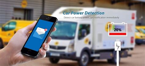 GPS vehicle tracker with car battery power detection