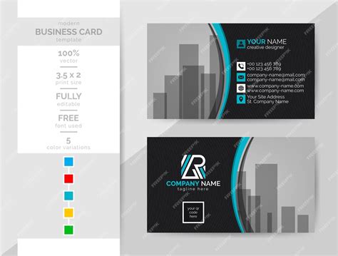 Premium Vector This Modern Creative Corporate Business Card Template