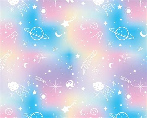 Pastel Planets Stars Universe Planet Digital Print 100 Cotton Etsy Uk