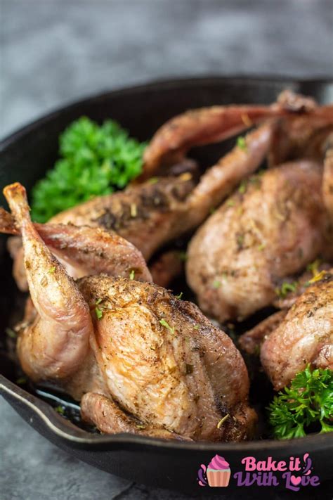 Roasted Quail: Simple Cast Iron Roasted Quails Recipe