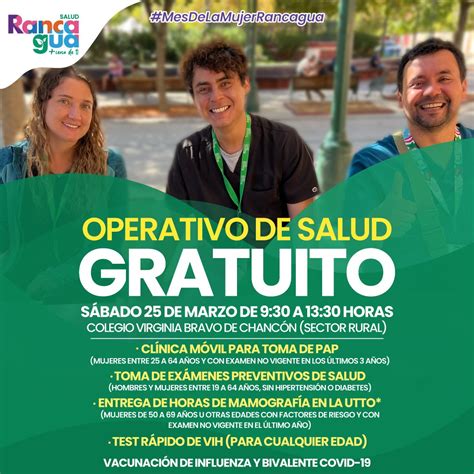 Cormun Rancagua On Twitter Les Invitamos Al Operativo De Salud