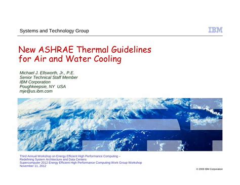 Pdf New Ashrae Thermal Guidelines For Air And Water Cooling Ashrae